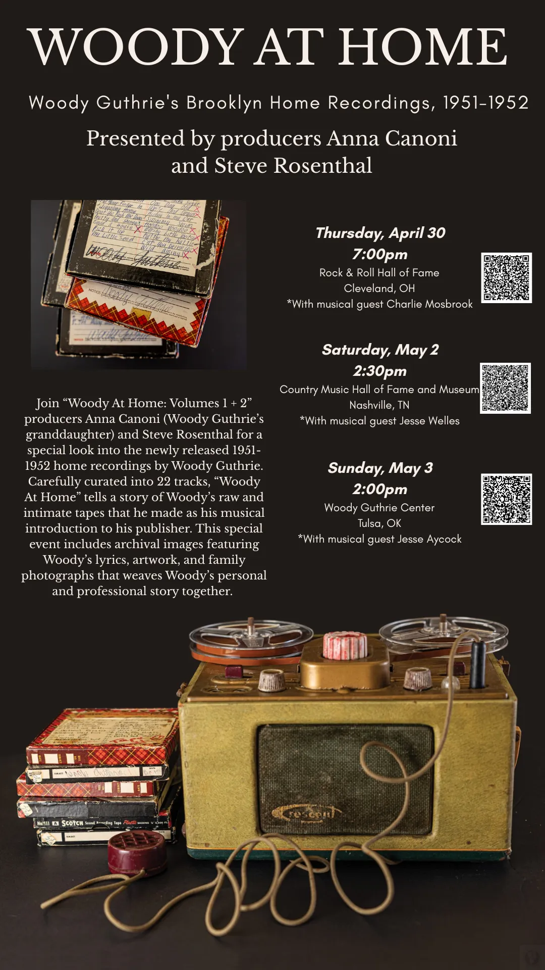 Woody at Home tour poster